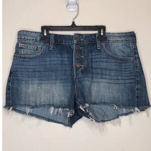 Lucky Brand Cut Off buttonfly denim shorts cutoffs - 10